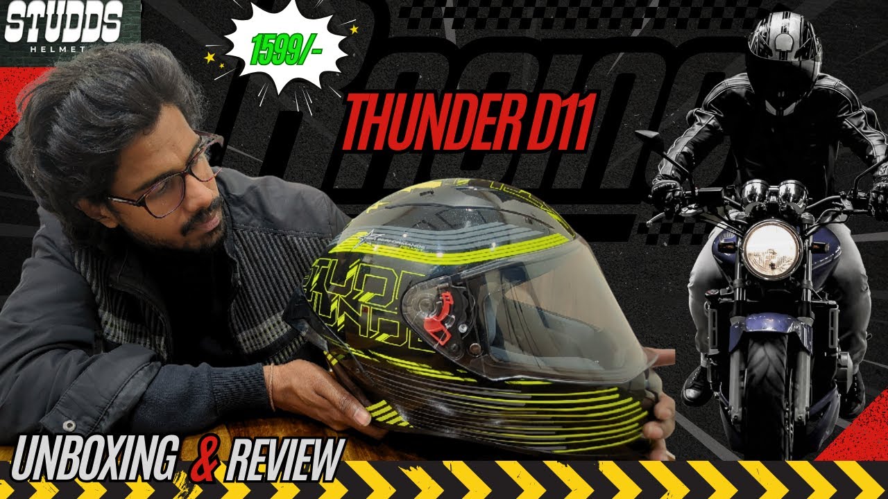Studds Most Viral Helmet😍 Thunder D11 | Best Helmet only 1599/- | Better Than Vega Bolt helmet?