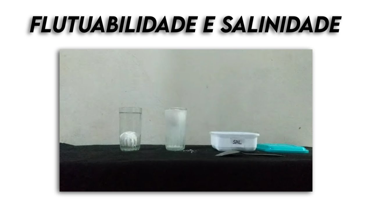Experimentando: Flutuabilidade e salinidade / Buoyancy and salinity