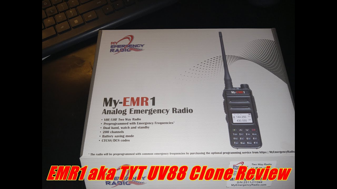 MY-EMR1 aka TYT UV88 Clone Review