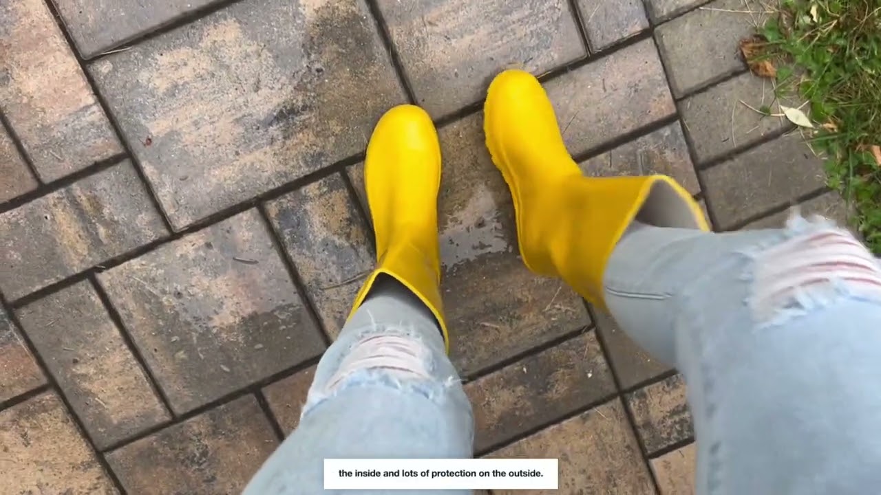 Womens Yellow Mid Calf Rainboot 38739