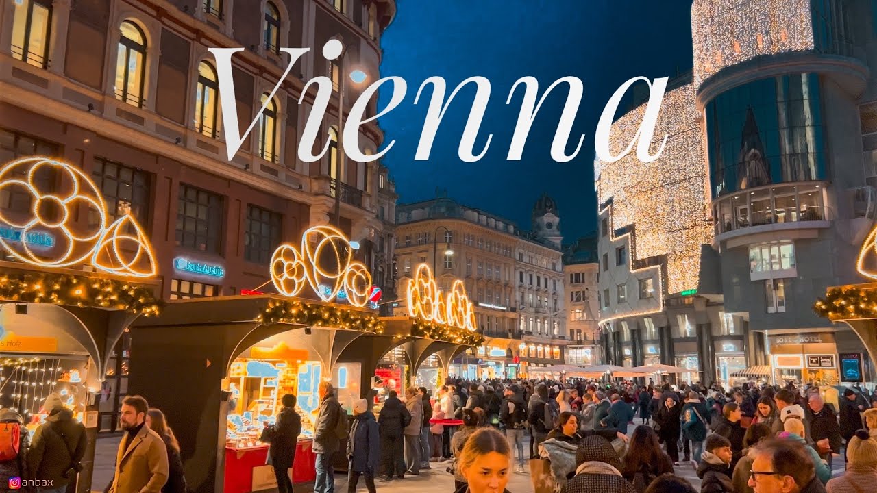 Vienna Walking Tour Christmas Market & City Center 2025 | 4K HDR