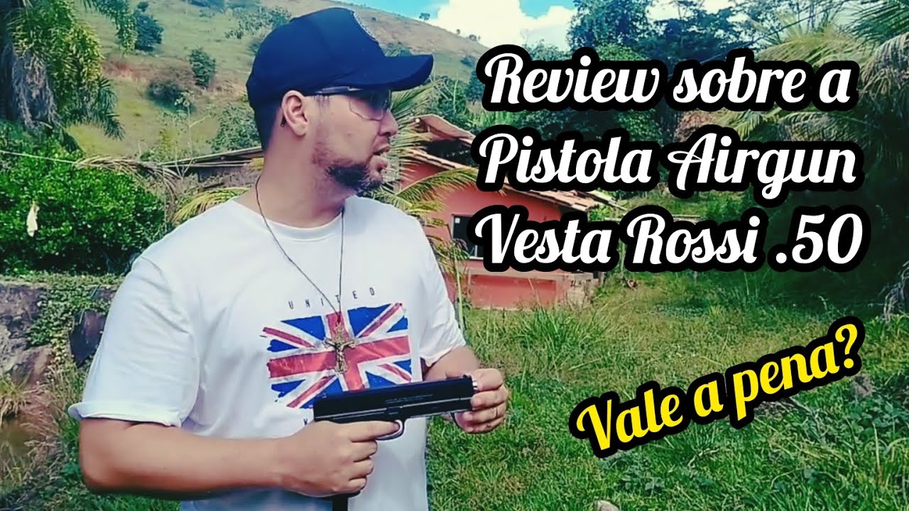 Review da Airgun Pistola Vesta Rossi .50 - primeiras impressões e testes