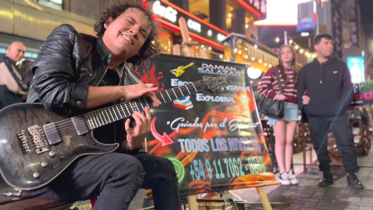Iron Maiden - Fear Of The Dark - Street performance - Cover by Damian Salazar