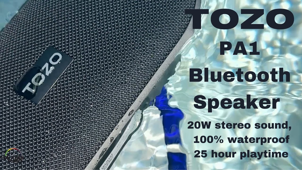TOZO PA1 Bluetooth Speaker - 20W stereo sound, 100% waterproof