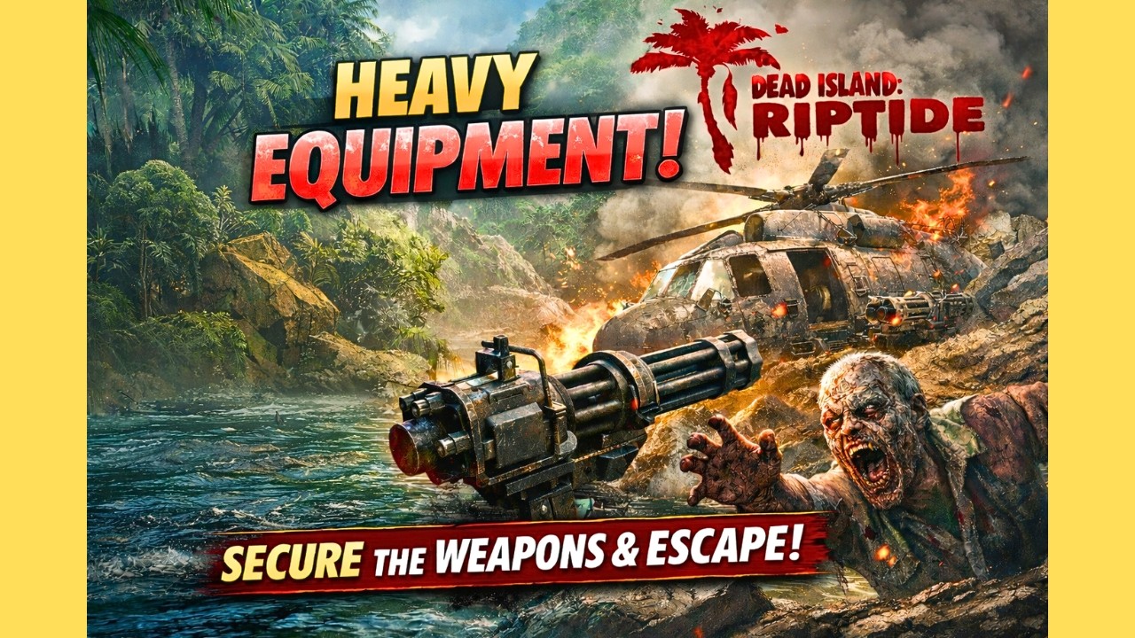 SET UP DEFENSES AGAINST ZOMBIE HORDES | Dead Island Riptide - Heavy Equipment Quest Guide