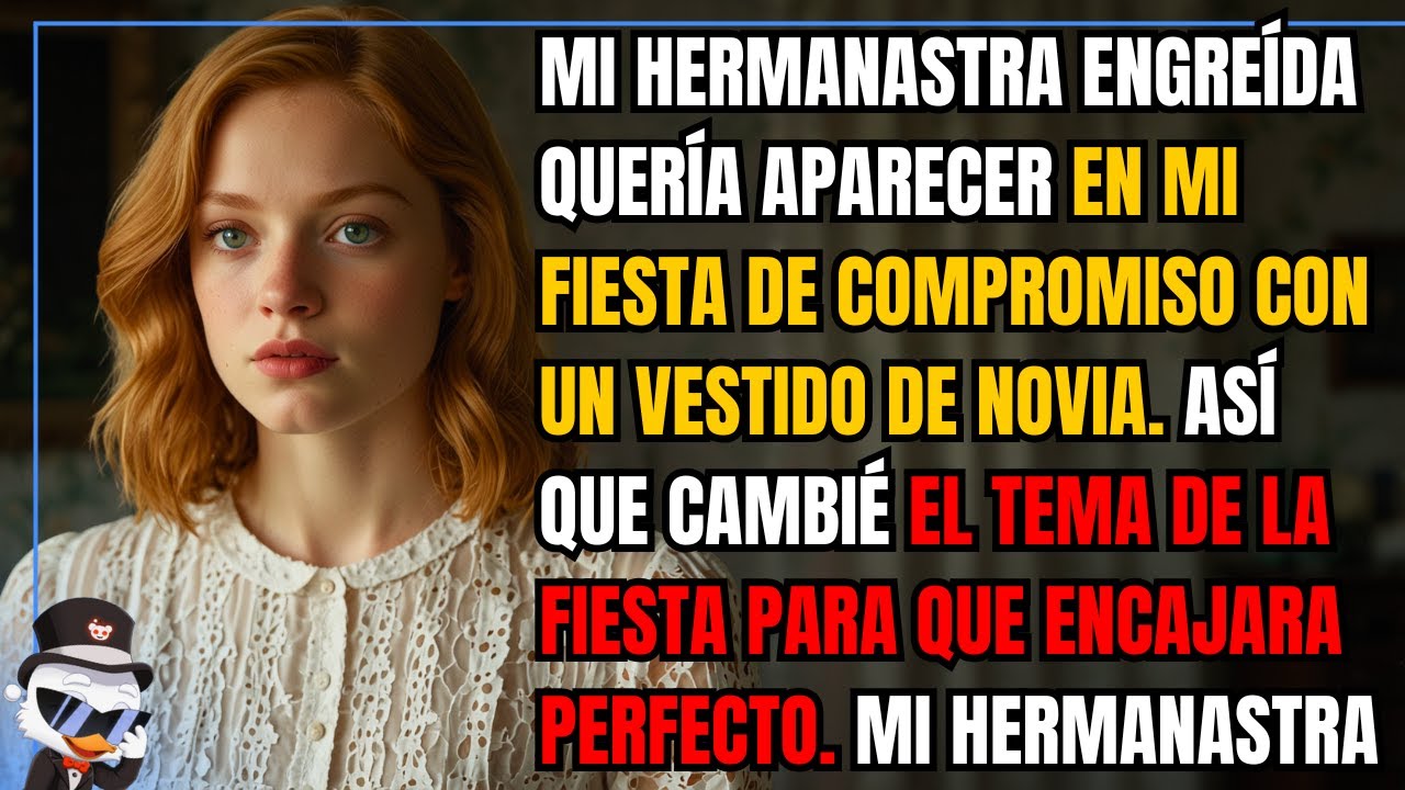 Mi hermanastra engreída quería aparecer en mi fiesta de compromiso con un vestido de novia. Así que