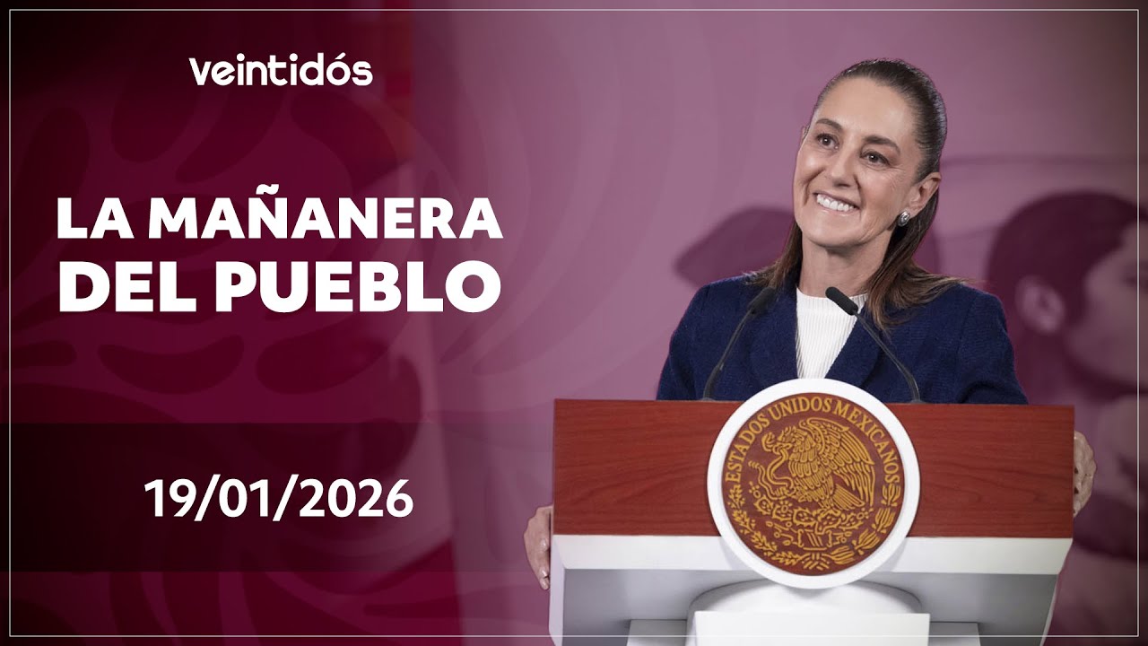 🇲🇽 #EnVivoAhora | Sigue #LaMañaneraDelPueblo este lunes 19 de enero de 2026