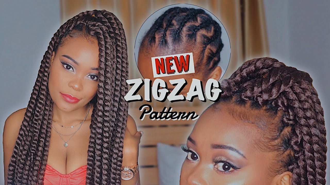 HOW TO (Beautycanbraid) Zigzag braiding pattern/ Illusional single braid CROCHET BRAIDS | 2020 ✨