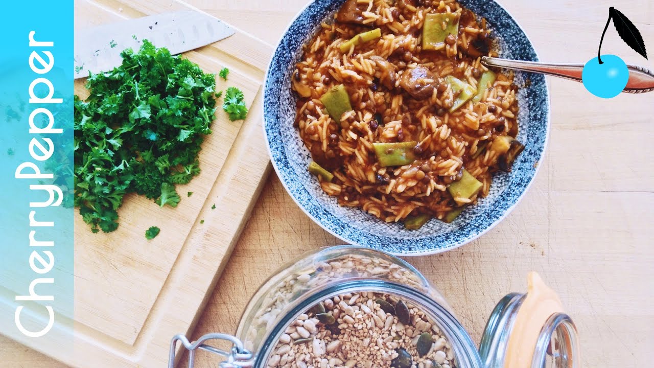 Riz à la tomate & aux légumes | Recette vegan de CherryPepper 🍒