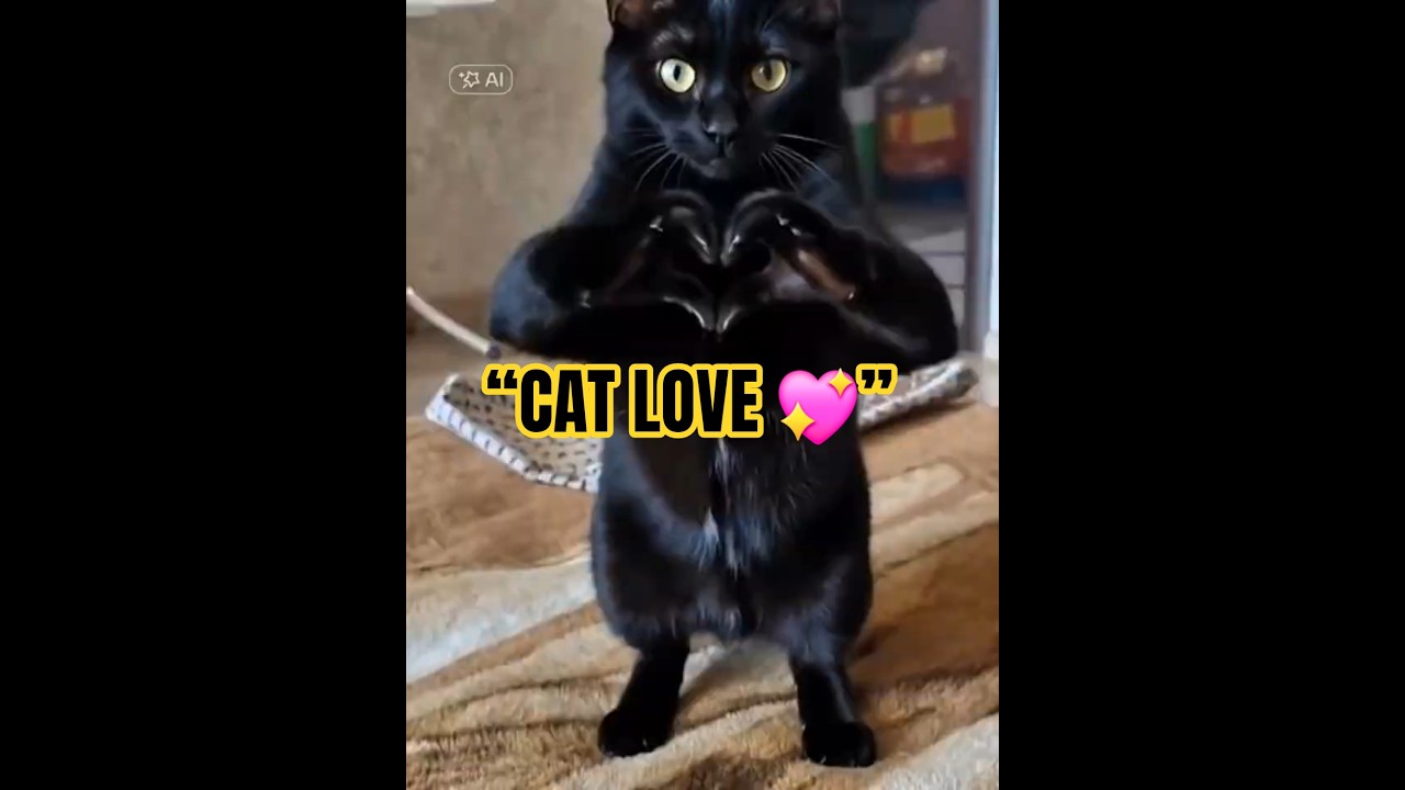 &ldquo;This Cat Just Sent You a Heart 💕&rdquo;#catshorts