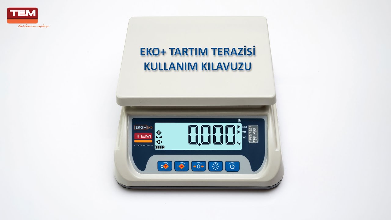 EKO+ Terazi Kullanım Kılavuzu