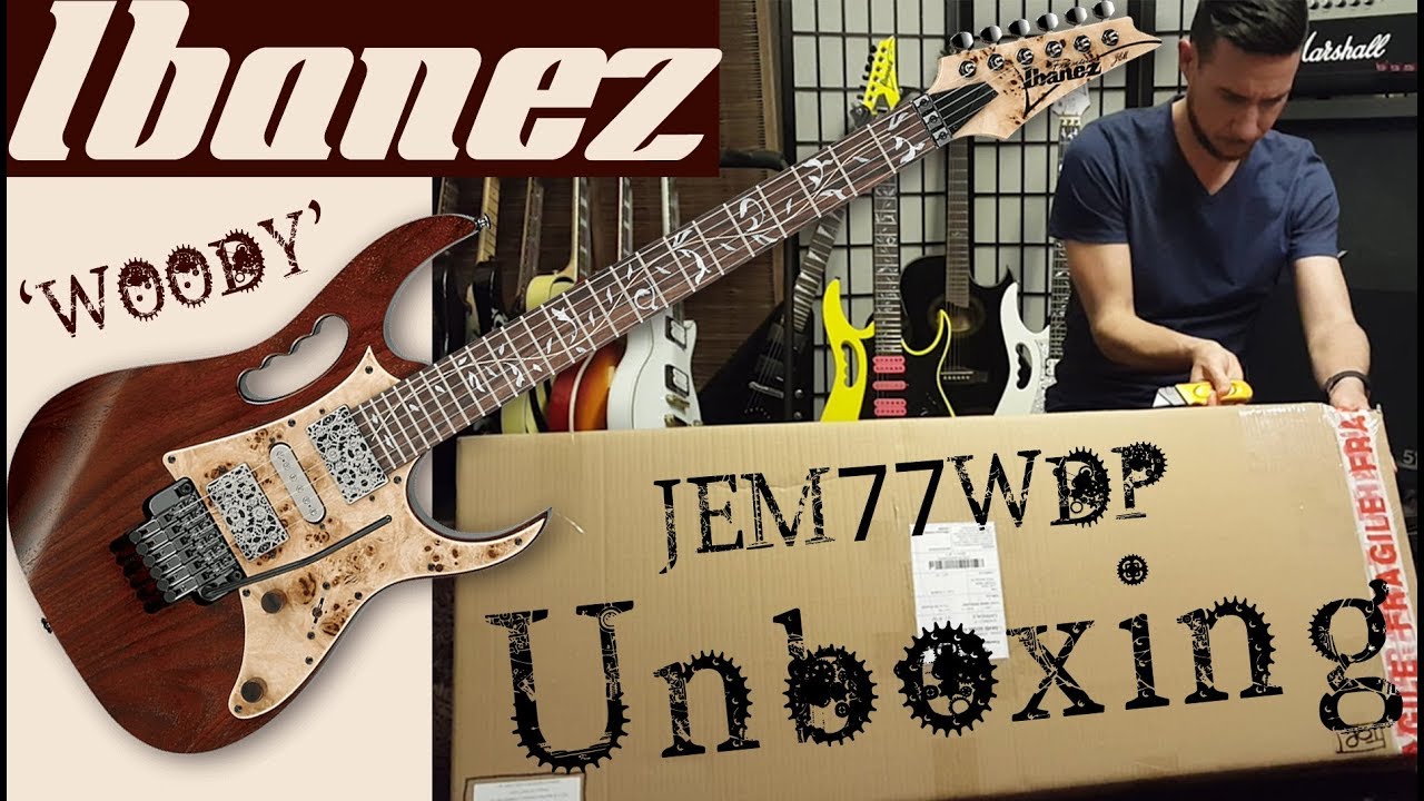 Ibanez Premium JEM77WDP 'Woody' UNBOXING
