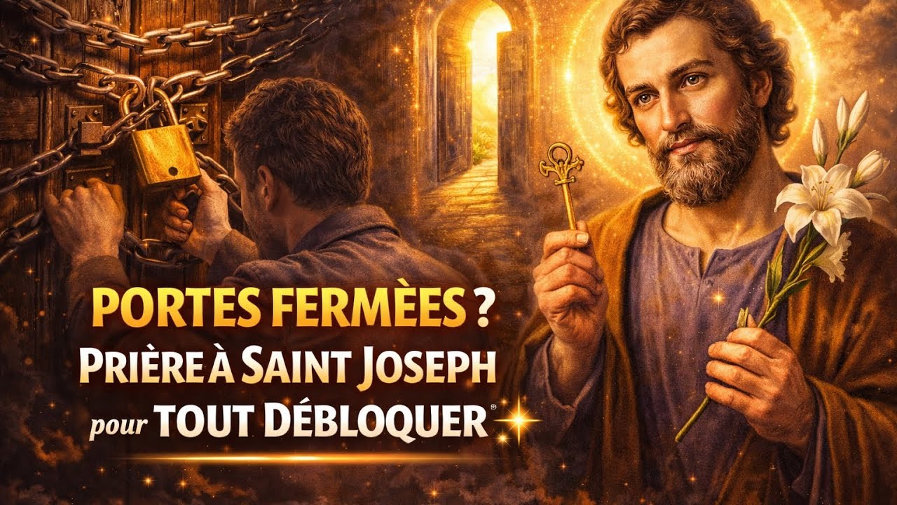 🔑 PORTES FERMÉES ? PRIÈRE À SAINT JOSEPH pour TOUT DÉBLOQUER ✨