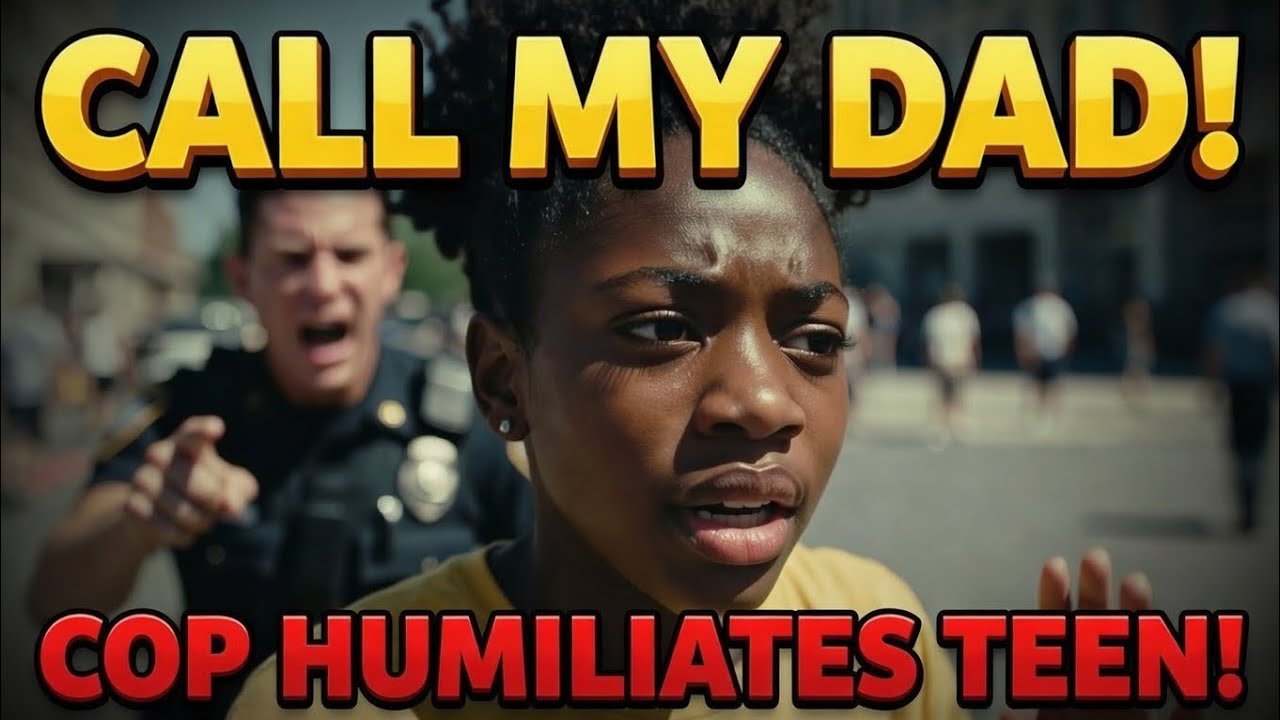 “CALL MY DAD – Teen Harassed by Cop in Broad Daylight!