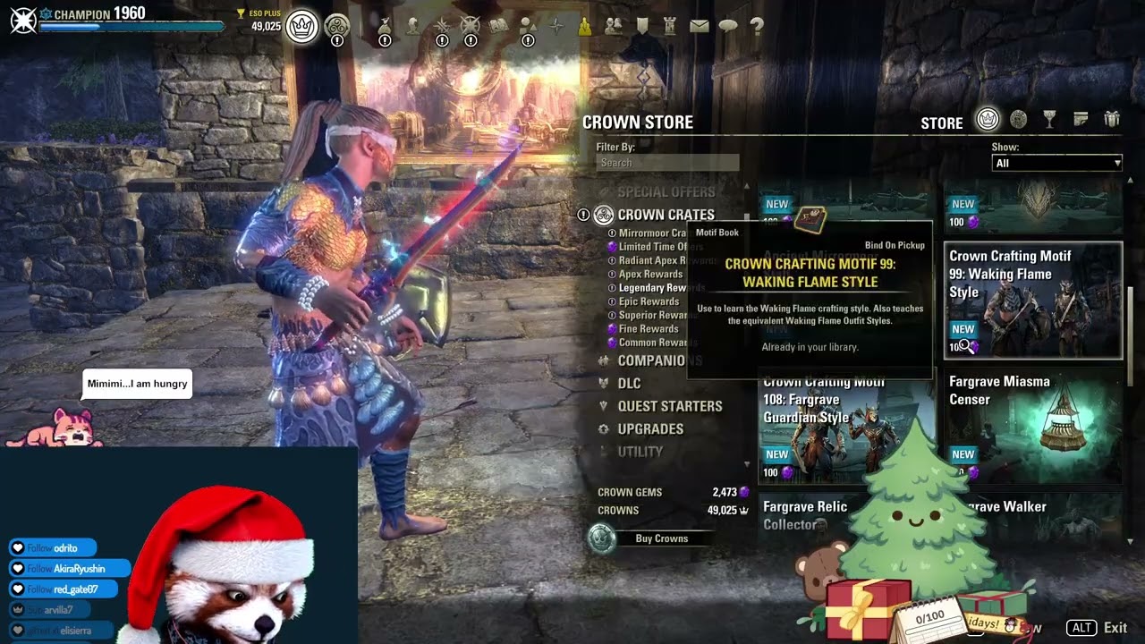 Tianlein plays ESO (812) - 6 year Twitch Partner Anniversary Celebration! (Day 2) & Golden Pursuits