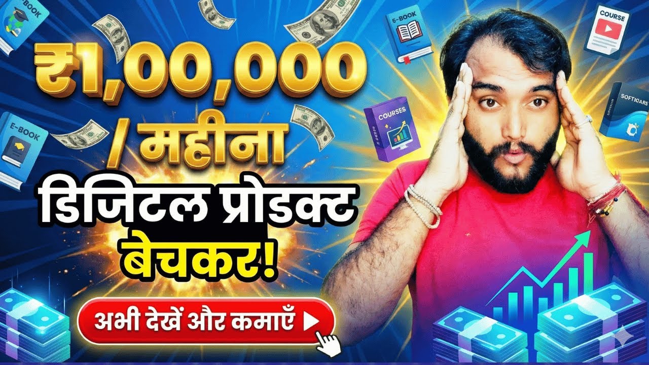 ₹1,00,000/Month Kaise Kamaye? Digital Product Selling Se 😱 Full System