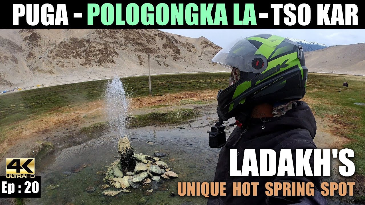 2️⃣0️⃣ : Don't miss Puga Hot spring | Tso Kar - The Salt Water Lake | Solo Ladakh ride on Aerox