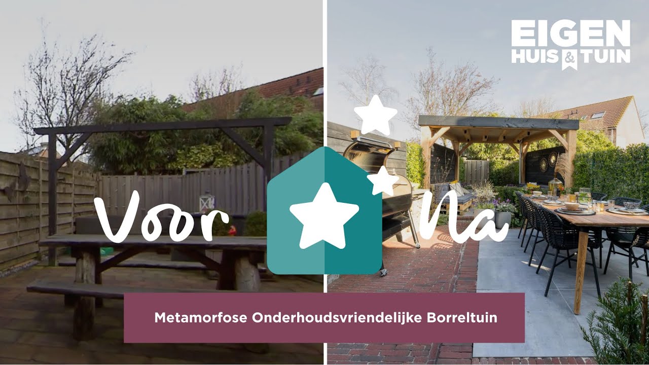 Van pizzapunt naar onderhoudsvriendelijke borreltuin! | Metamorfose | Eigen Huis & Tuin