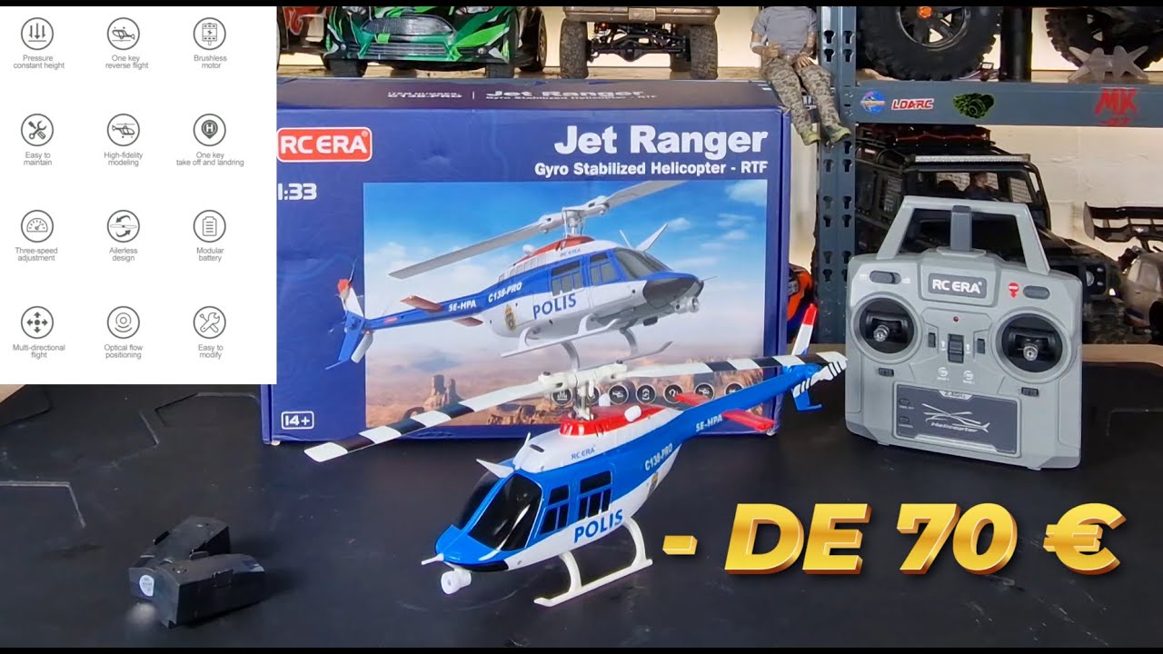 Hélico RC Bell-206 ERA C138 PRO 1/33 : le MEILLEUR pour débuter à petit prix ?
