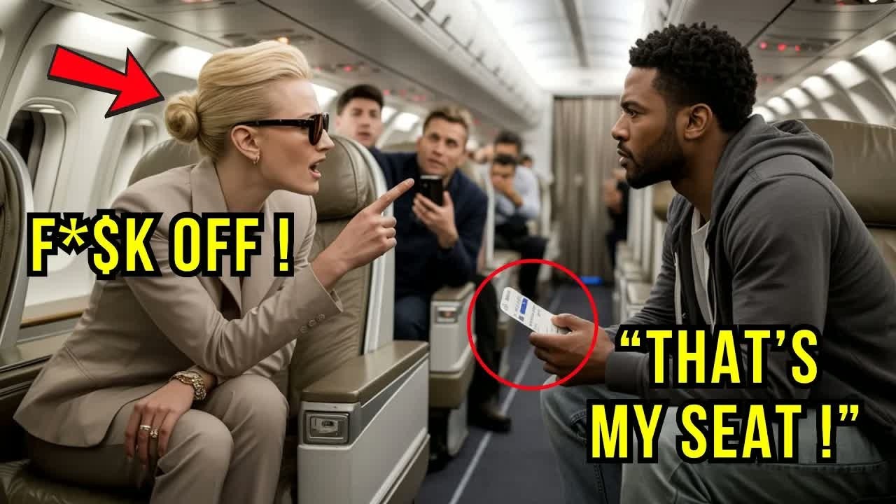 White The Woman Snatched Black CEO’s Seat — Then Froze When He Said- “I Own This Airline”