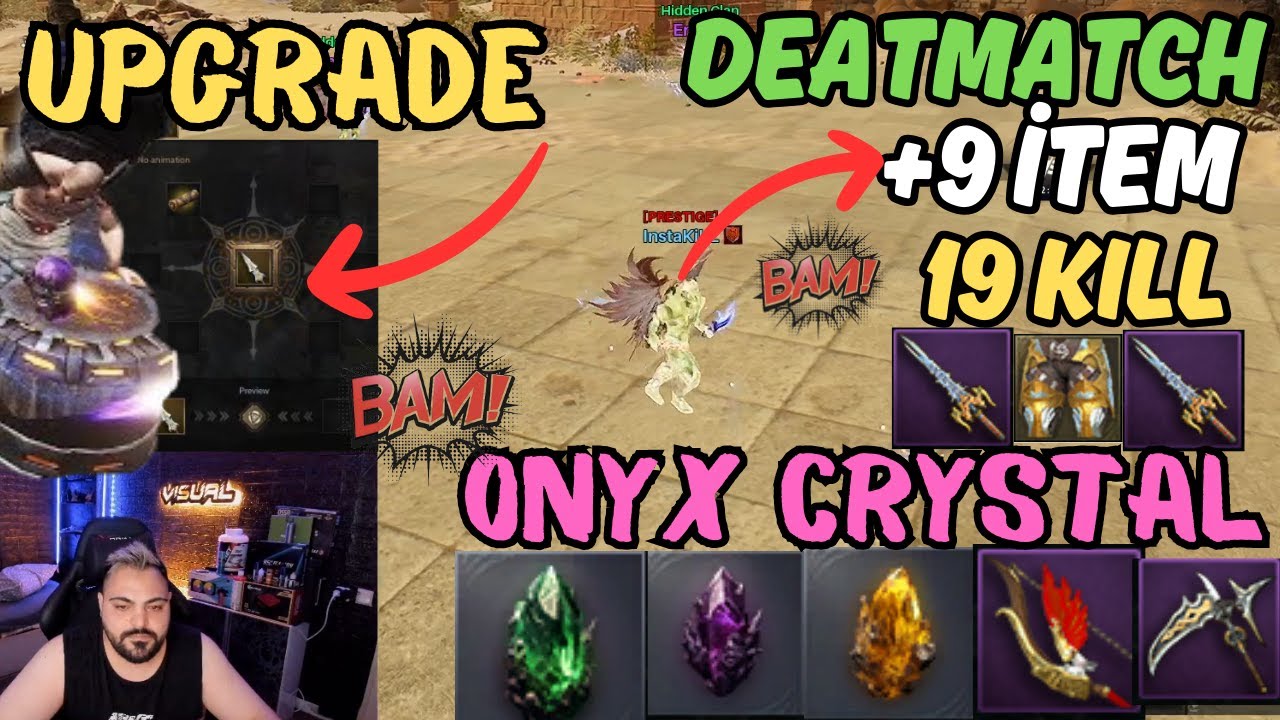 RİSE ONLİNE ONYX CRYSTAL KIRDIRDIK - UPGRADE VE 5 ADE SPİN DENEMESİ -CLAN ZİNDANI - DEATMATCH 19 KIL