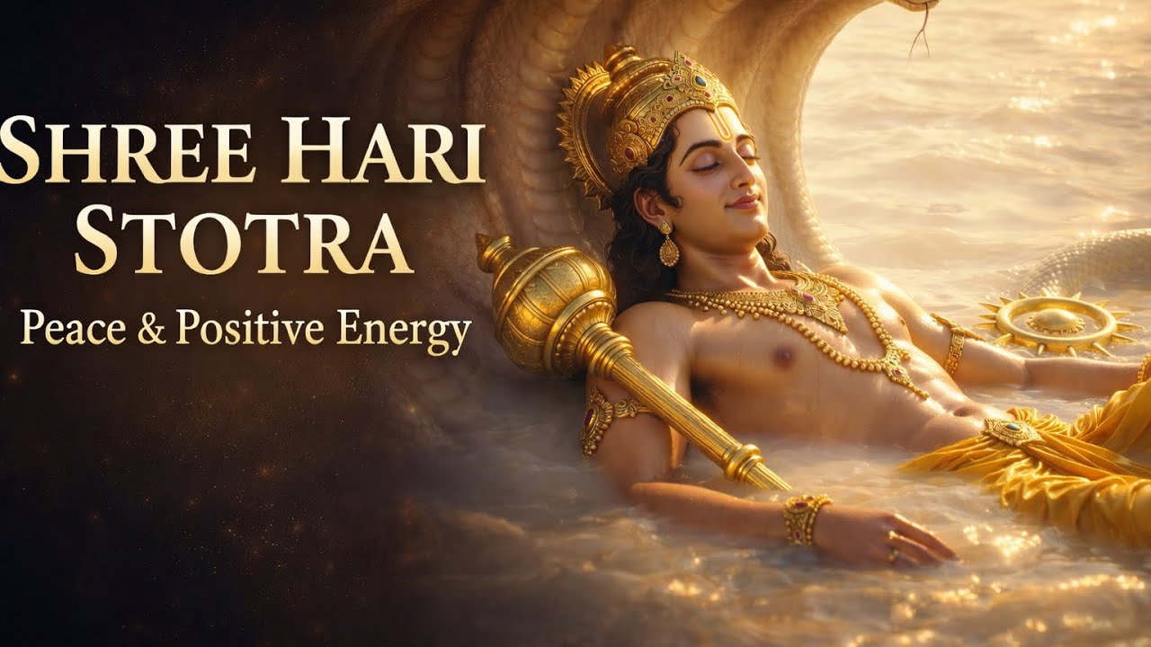 Shree Hari Stotra (Jagatjala) | Powerful Vishnu Stotra for Peace & Positive Energy l peaceful 