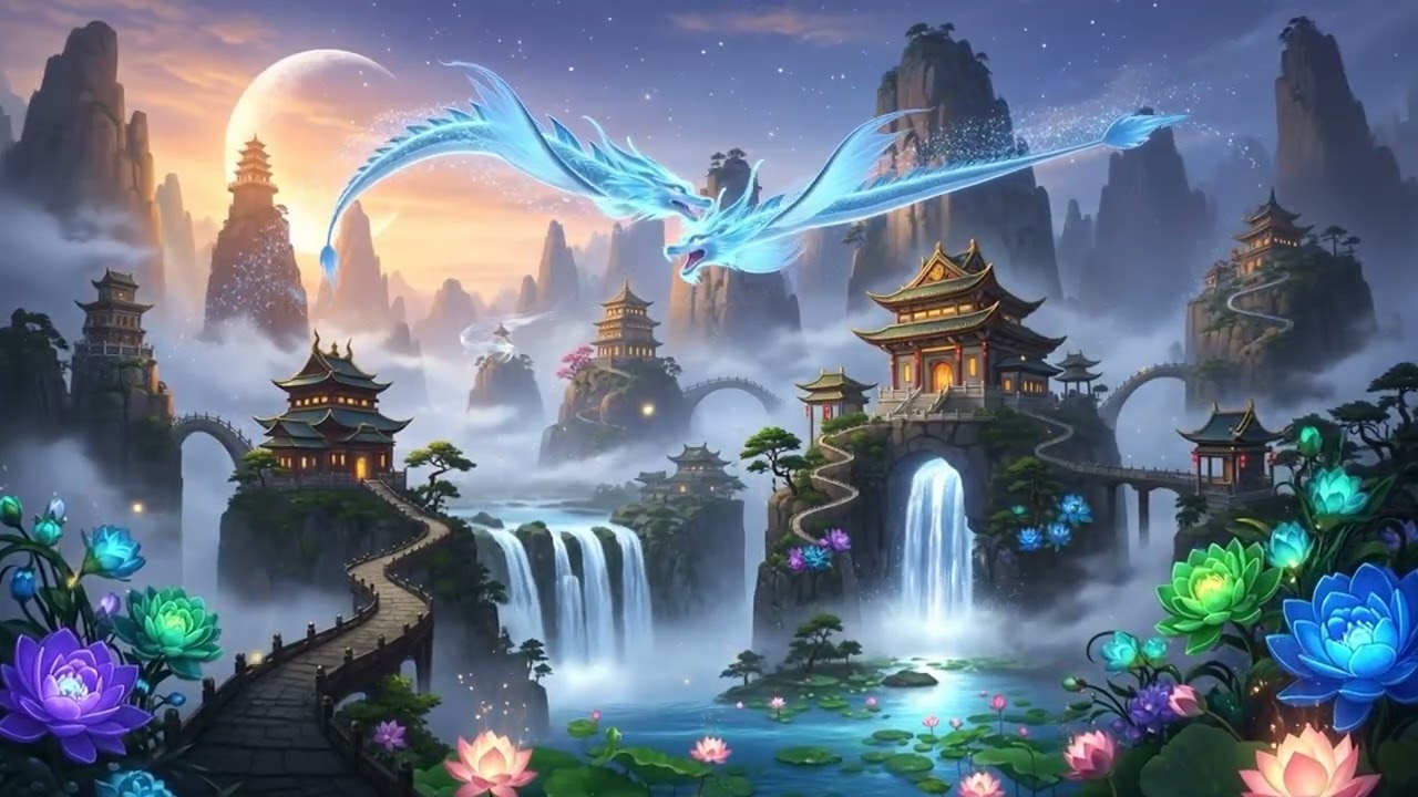 Peaceful Water & Moonlight ✨ Relaxing Video