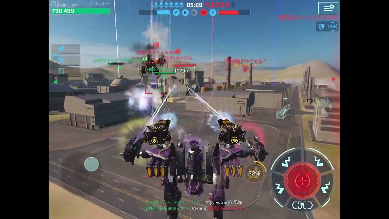 War robots ヅラチャンネル　夜中の分隊戦は楽しいが目がしょぼしょぼで辛いw