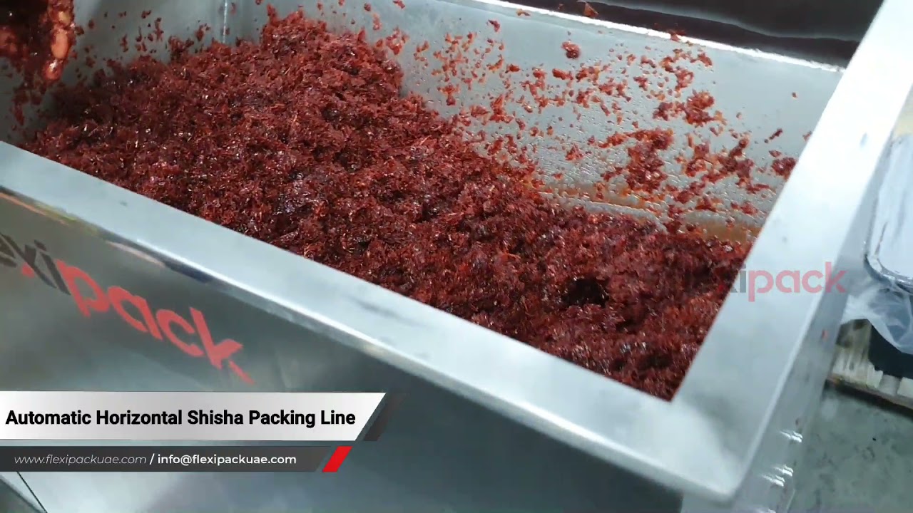 FLEXIPACK UAE | AUTOMATIC HORIZONTAL SHISHA / MOLASSES / HOOKAH PACKING LINE