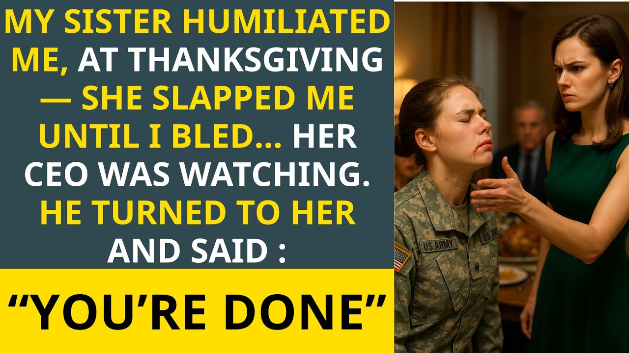 Thanksgiving Horror: My Sister Slapped Me Bloody—Her CEO Fired Her Instantly