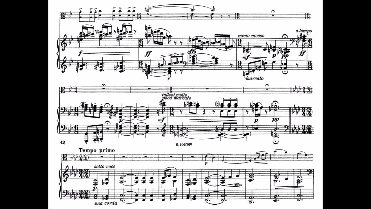 Paul Juon - Viola Sonata, Op. 82a (Audio + Score)