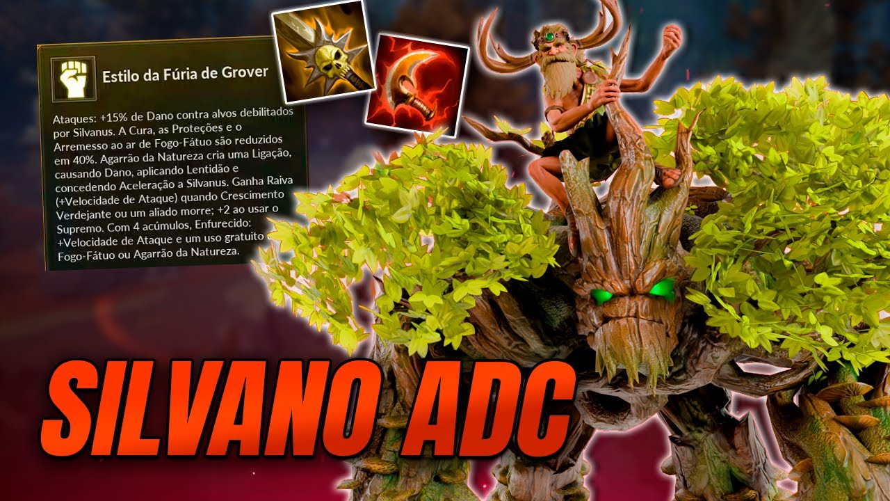 O ASPECTO DO SILVANO FAZ ELE VIRAR UM ADC?! ÁRVORE DANDO CRÍTICO É NOVIDADE! SMITE 2 CONQUISTA