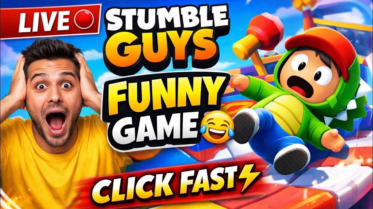Stumble Guys Live | Funny Gameplay | Live Playing With Subscribers