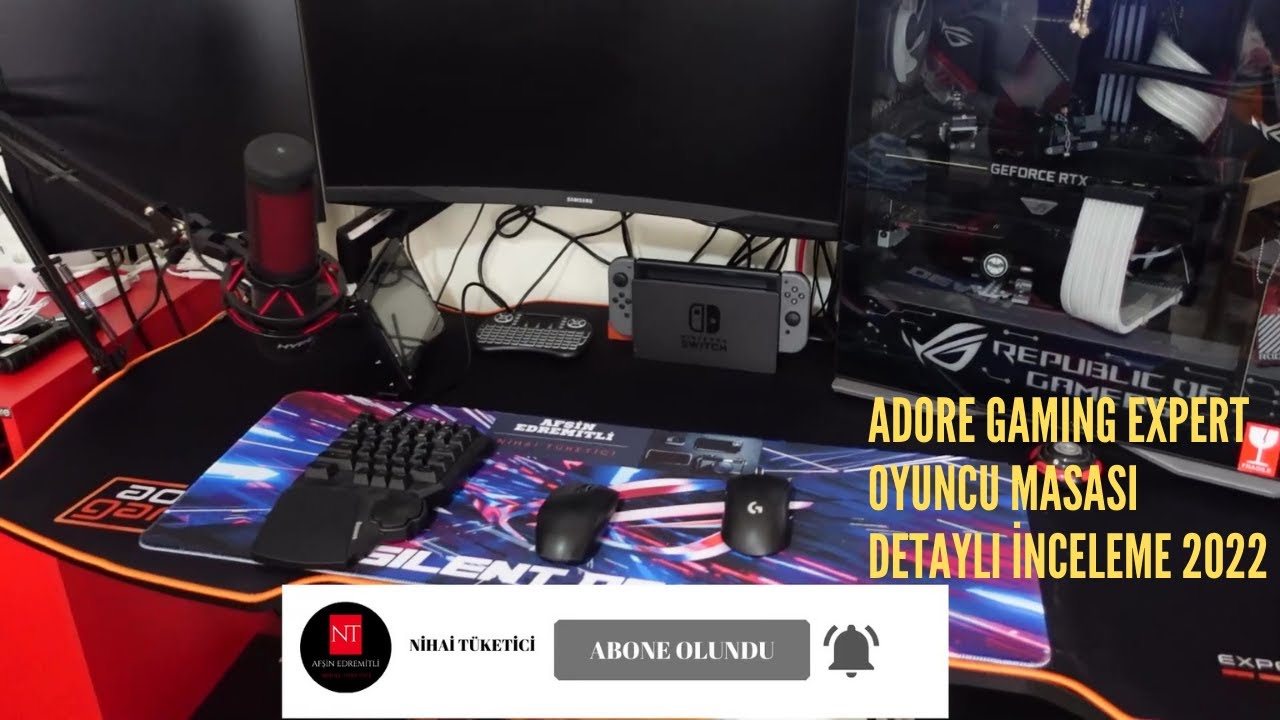 #reklam ADORE GAMING EXPERT OYUNCU MASASI DETAYLI İNCELEME