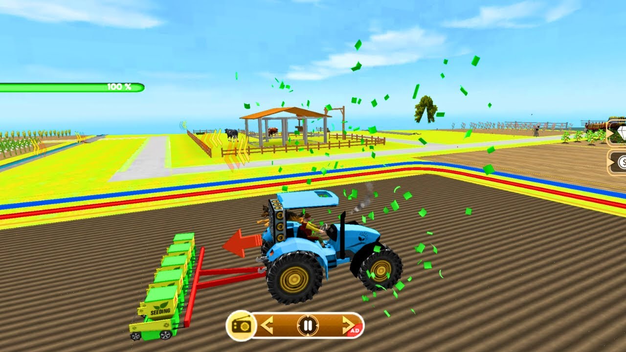 Modern Tractor Farming Driving Simulator 3D - New Tractor Games - Android Gameplay