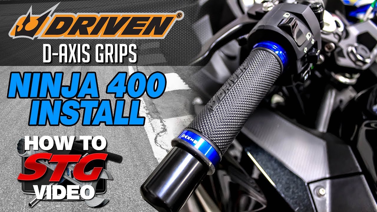 Driven 2018-2023 Kawasaki Ninja 400 D-Axis Grips Install | Sportbiketrackgear.com