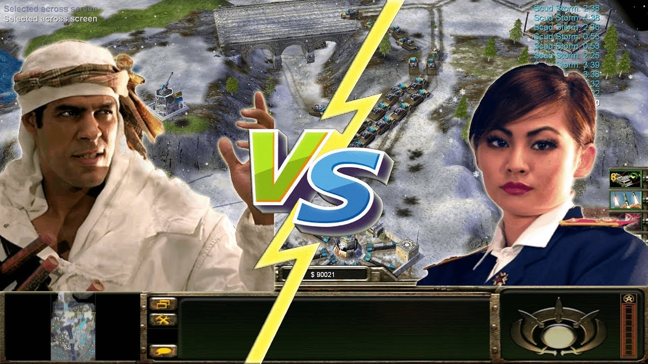 Generals Zero Hour - Challenge - General Juhziz vs General Leang - Hard Difficulty