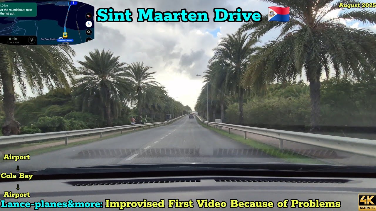 4K Sint Maarten Drive 🇸🇽. Simpson Bay → Cole Bay → Simpson Bay. So much complaining. With Jayda 