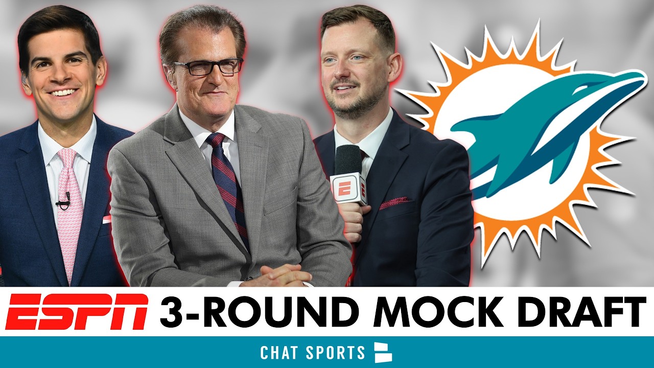 Mel Kiper & ESPN&rsquo;s BRAND NEW 3-Round Dolphins Mock Draft Is WILD!
