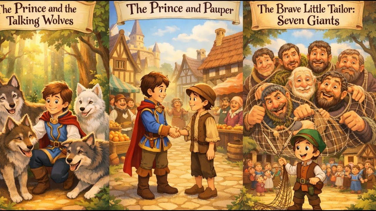 Принц и говорящие волки | Принц и нищий | Храбрый портной | Сказки для детей