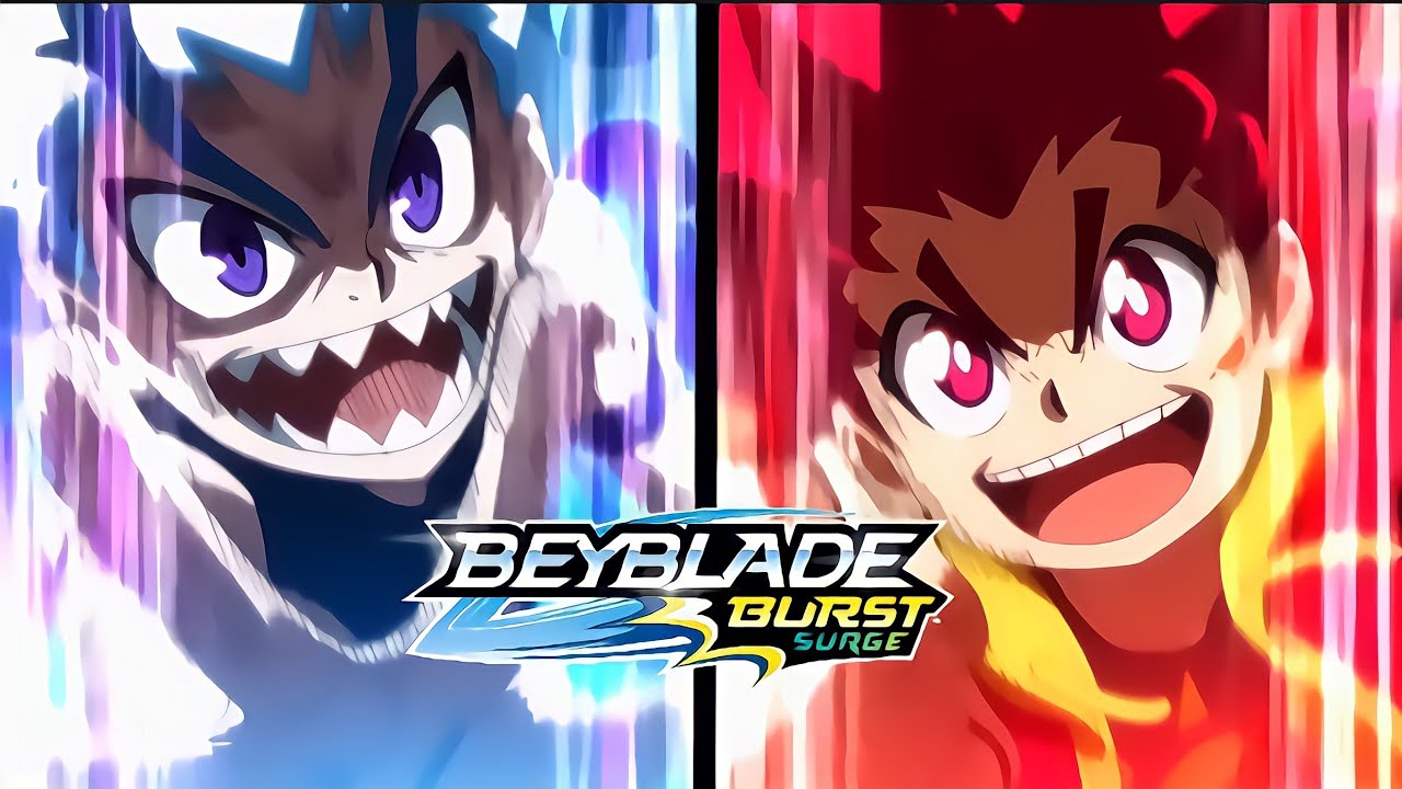 Lui vs Hyuga Beyblade Burst Surge Episode 7 English Dub Raid luinor vs Super Hyperion