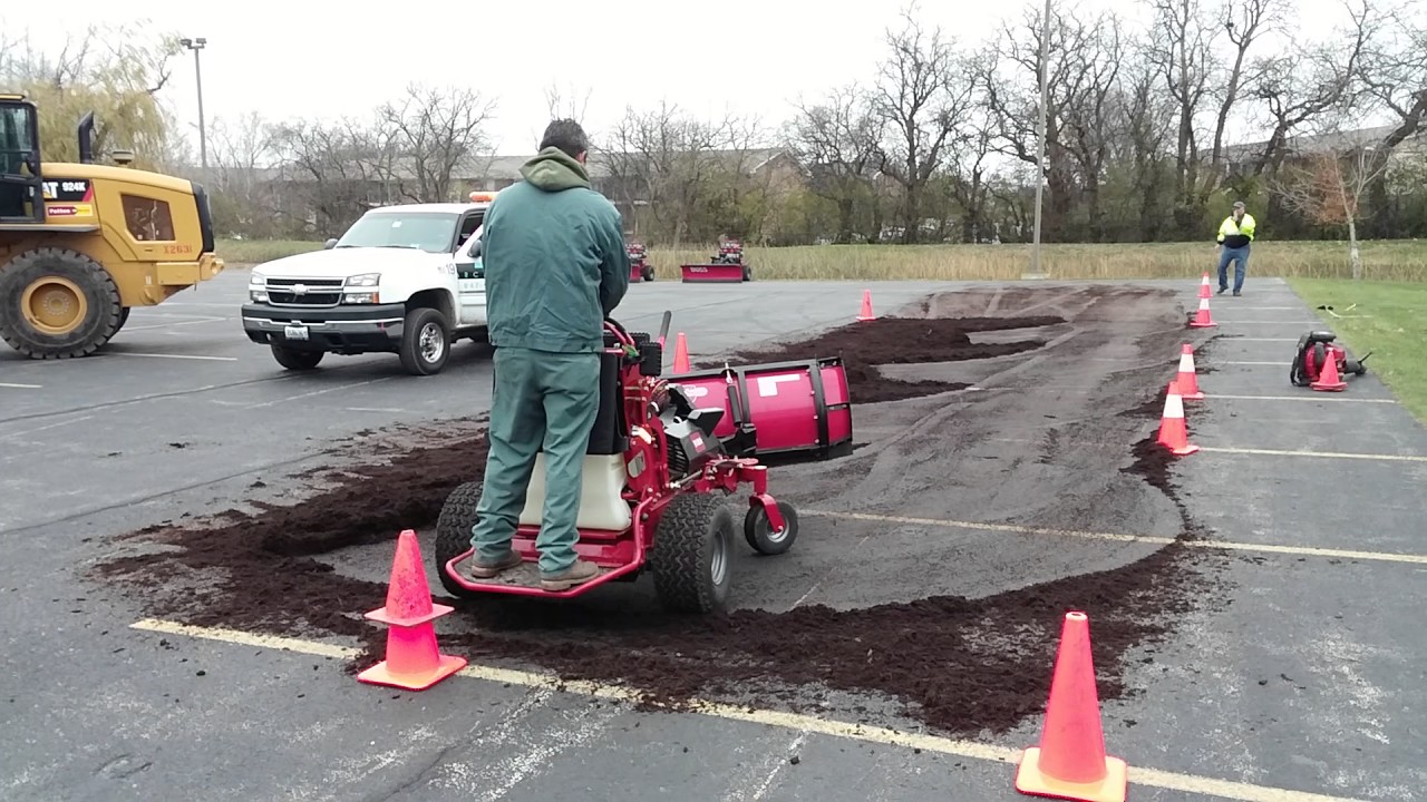 Architerra Snow Training 2016 To 2017 With Toro Multi Force Stand-On with Boss Snowplow