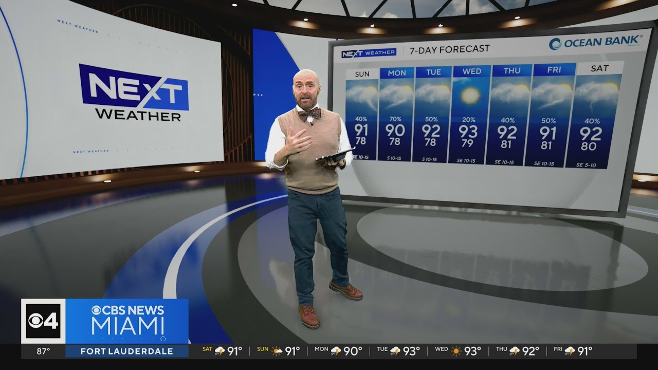 Heat and rain is in the forecast in South Florida