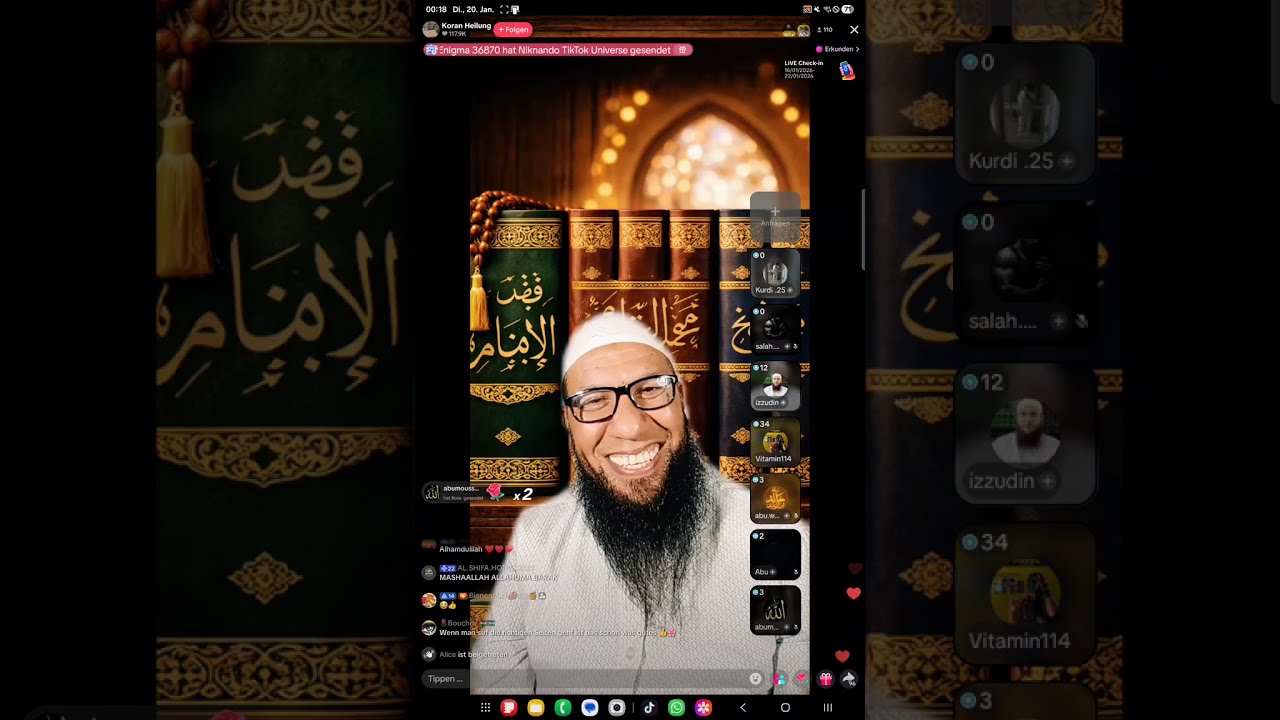 Tik Tok Psychose - Vitamin114 und die Koran Heilung vom 20.1.2026 Teil 1