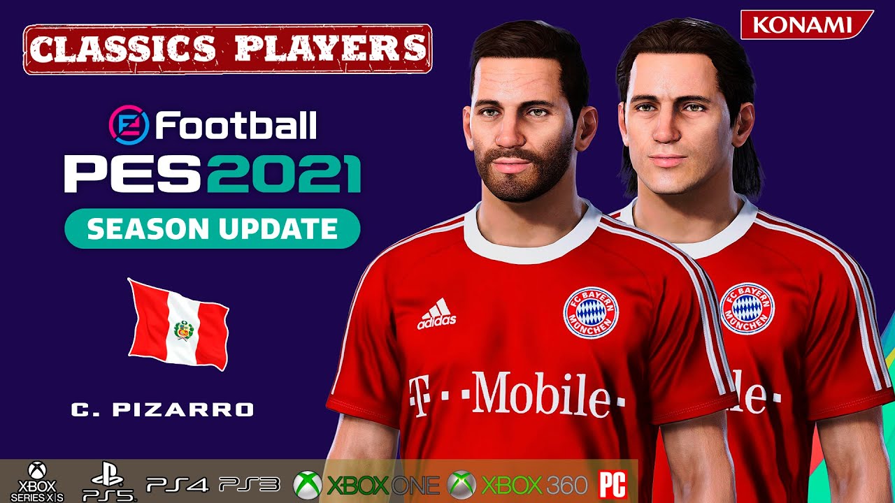 C. PIZARRO face+stats (Classics Players) How to create in PES 2021