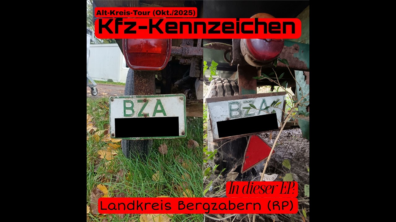 Kfz-Kennzeichen: Landkreis Bergzabern (RP) [S23/EP24]