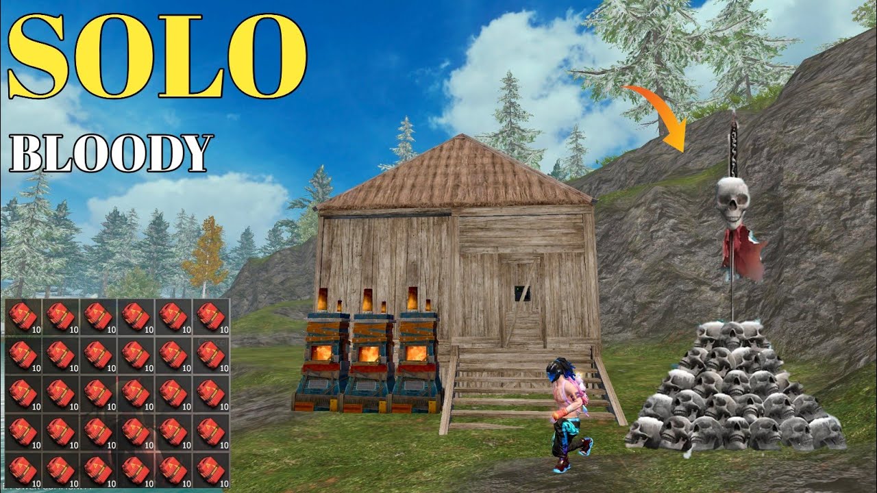 SOLO LUCK BLOODY BIG RAID PART 1//LAST DAY RULES OF SURVIVAL