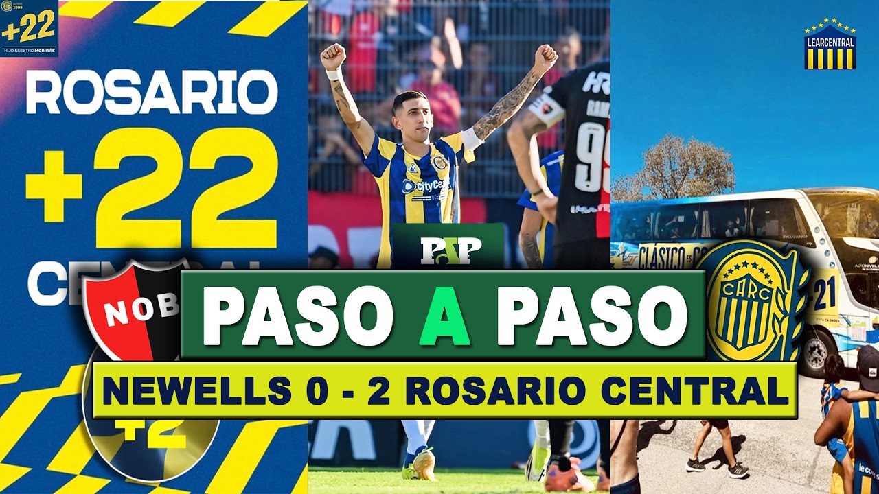 PASO A PASO + ESPN - ROSARIO CENTRAL VS NEWELLS - TORNEO APERTURA 2026
