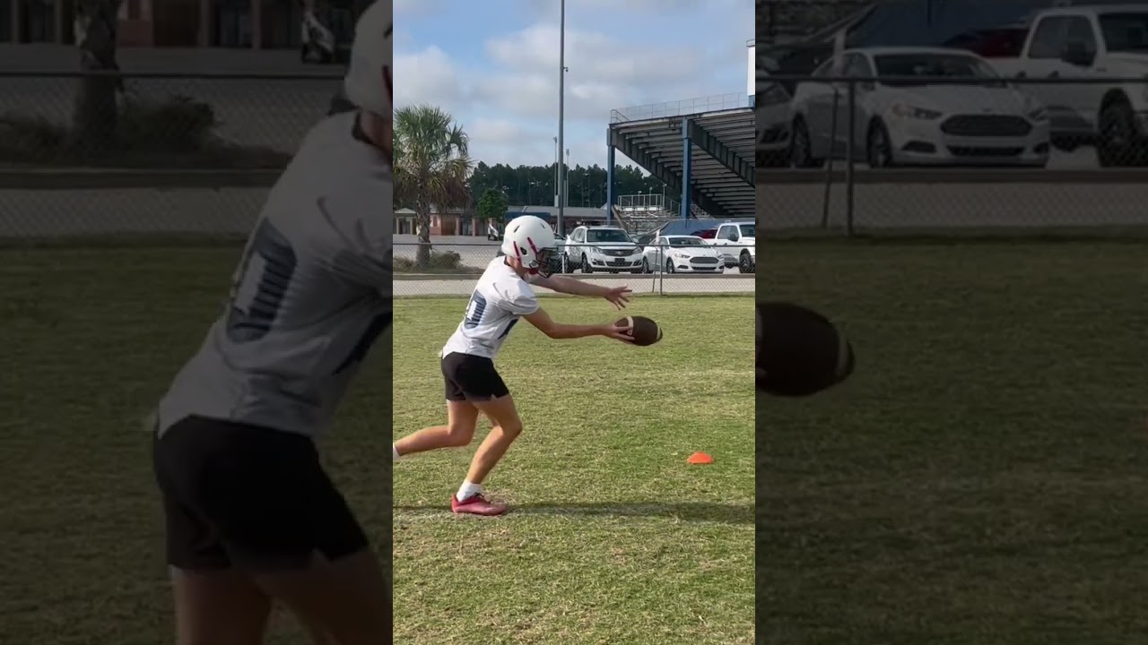 Punting at practice #punting #footballshorts