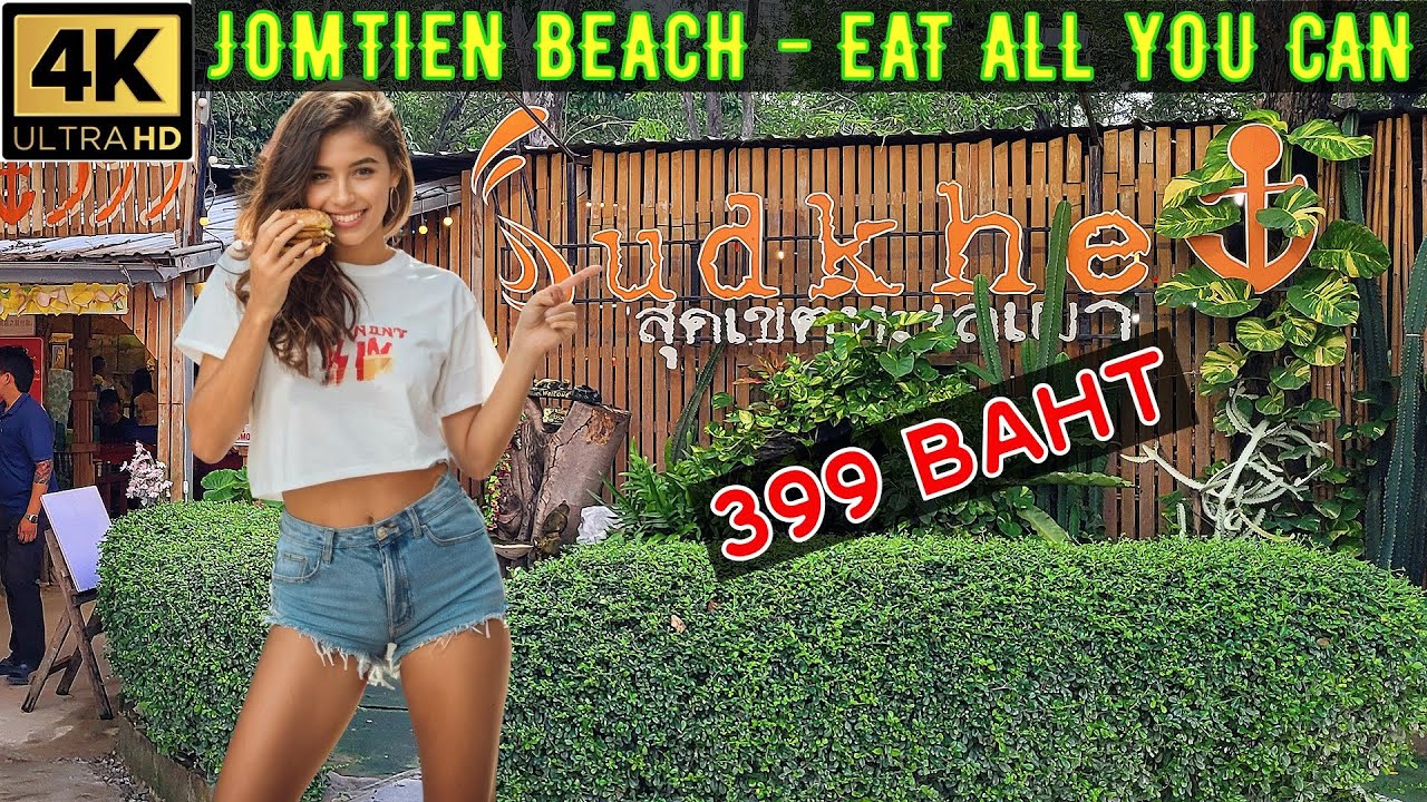 Jomtien Beach Road   Eat All You Can Buffet Restaurants 12 USD   Part 2   October 2024 Pattaya TH